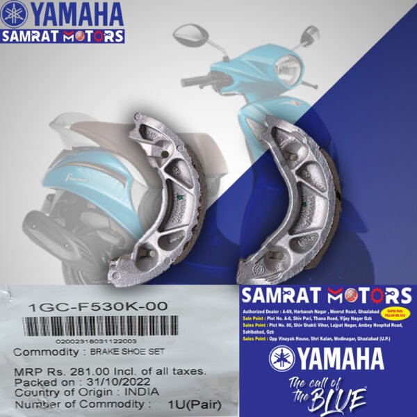 BRAKE SHOE SET- 1GC-F530K-00 PACK